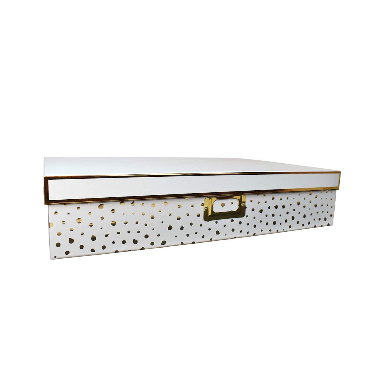 Large Gold Dots Document Box by Ashland®